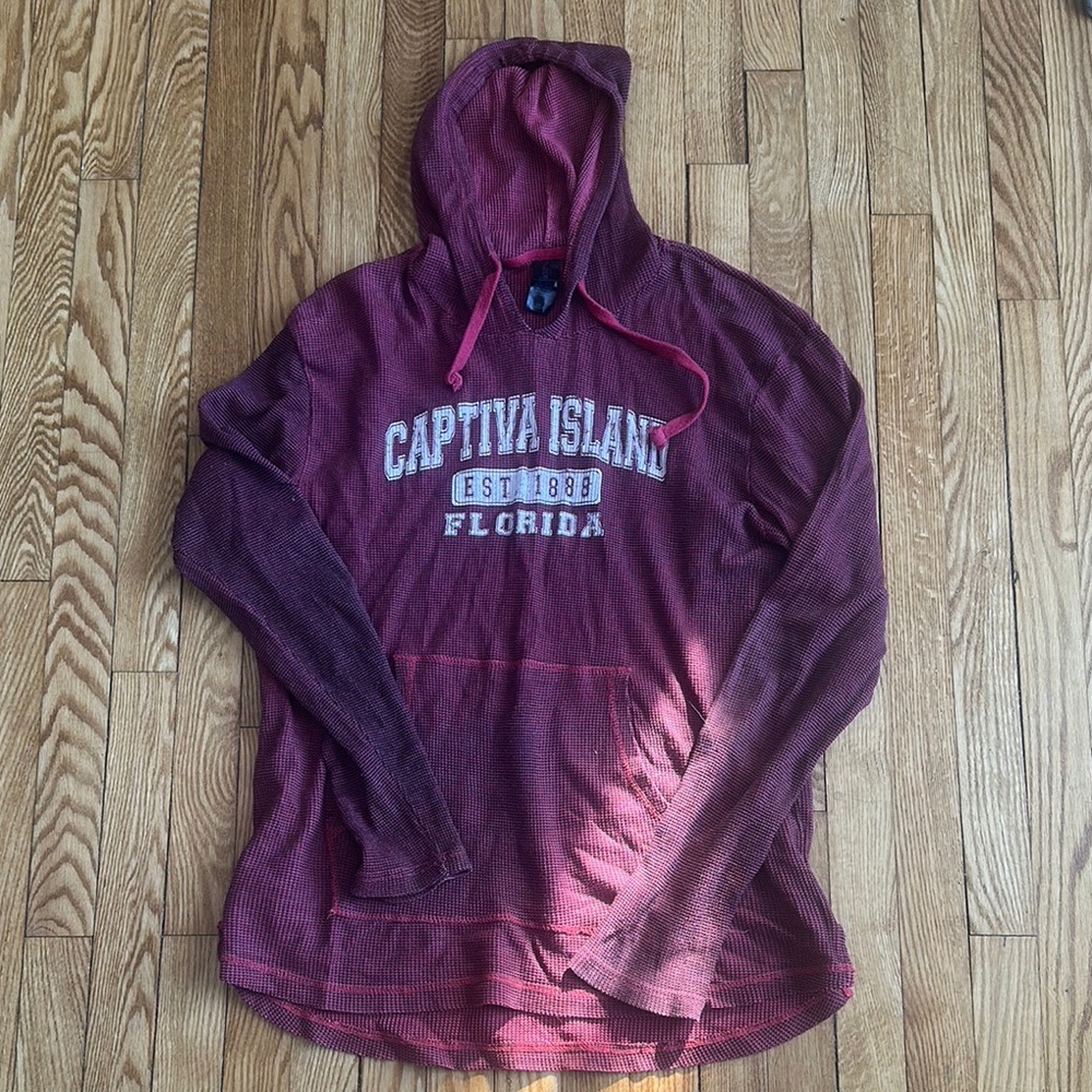 Captiva Island Burgundy Hoodie